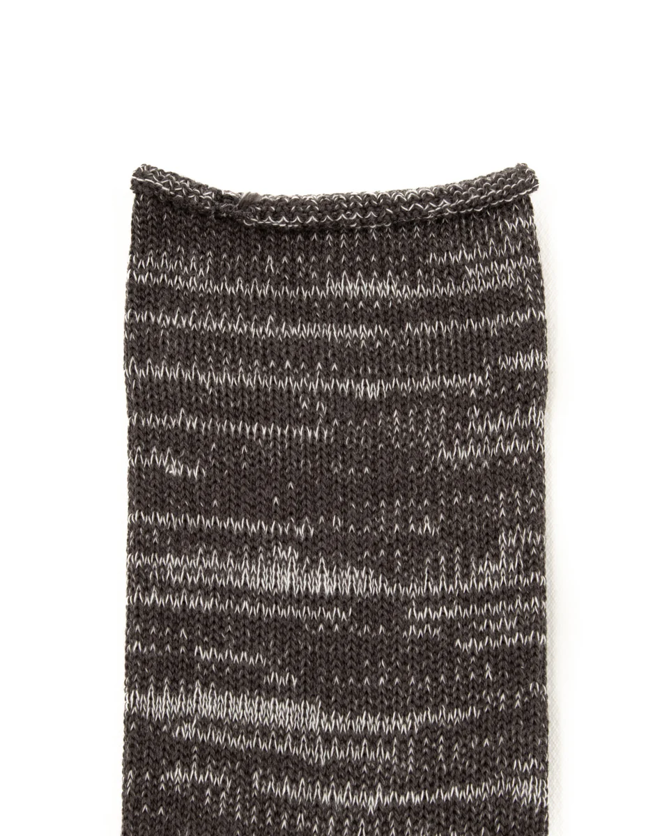 Washi Pile Crew Socks - Charcoal 6 Washi Pile Crew Socks - Charcoal