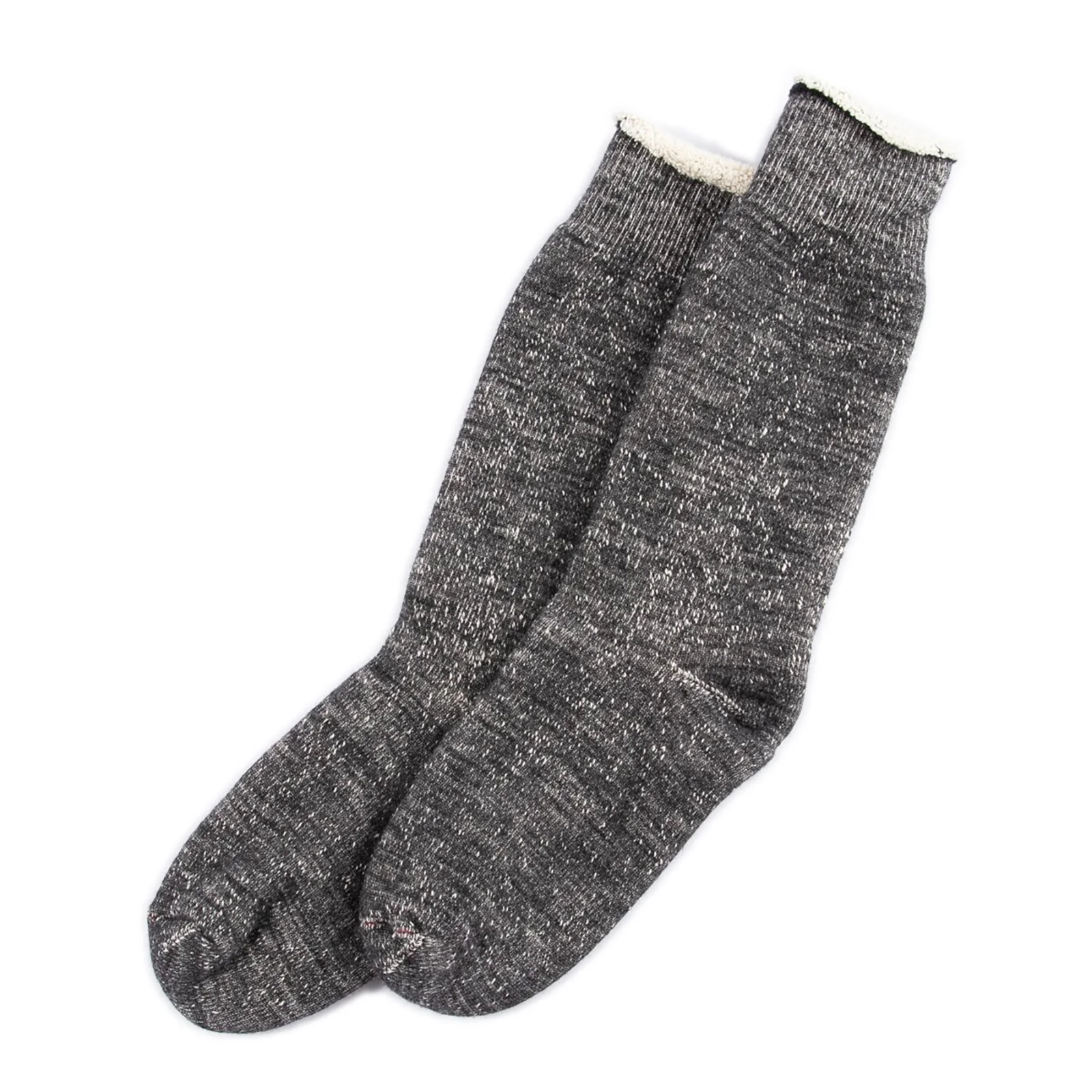 Double Face Merino/Organic Cotton Socks - Charcoal