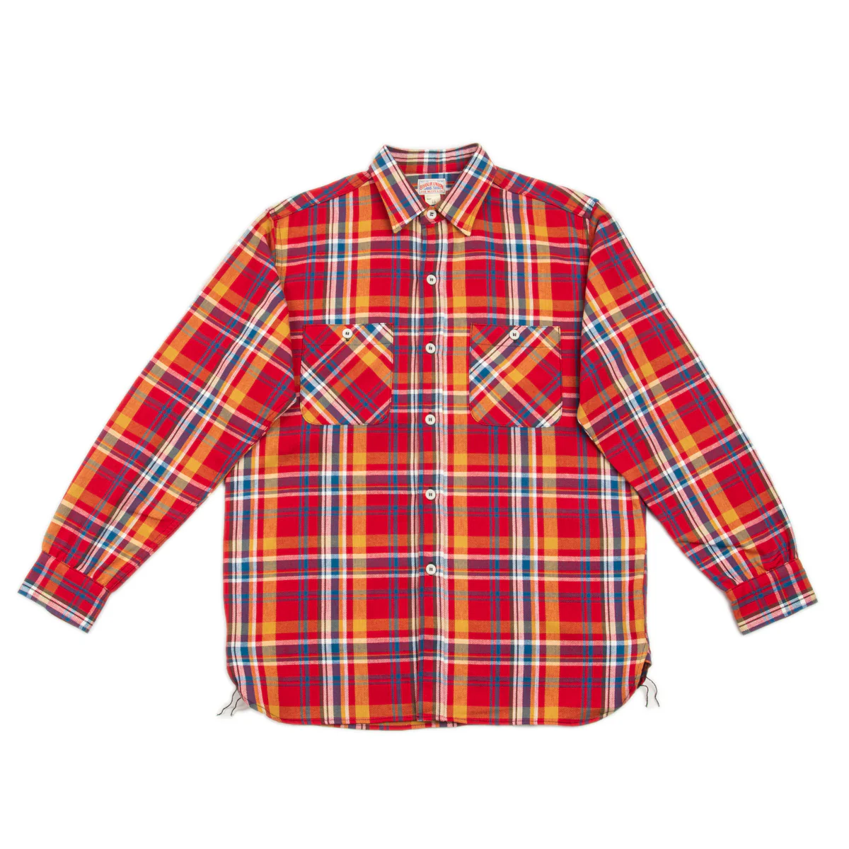 8HU Check Flannel Shirt - Red
