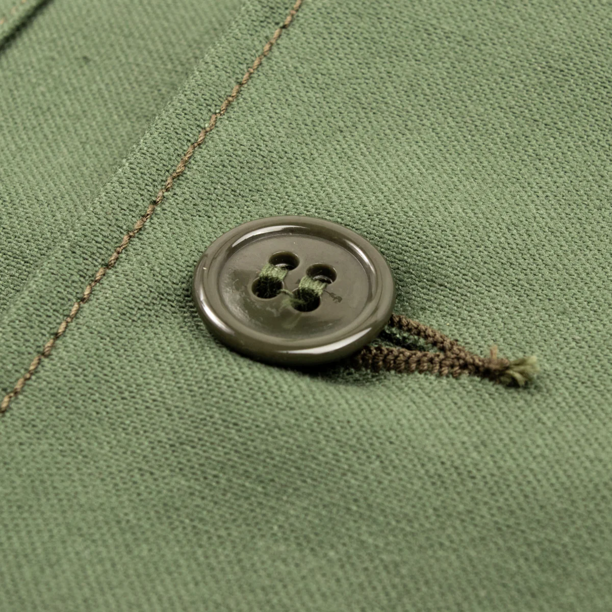 Cotton Sateen Shirt S/S - Olive Green 12 Cotton Sateen Shirt S/S - Olive Green