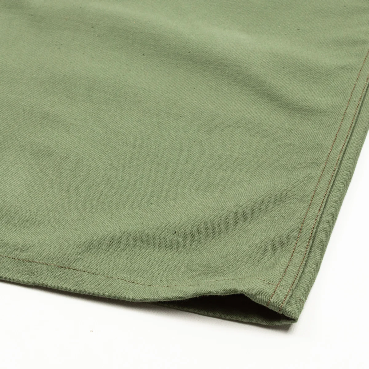 Cotton Sateen Shirt S/S - Olive Green 13 Cotton Sateen Shirt S/S - Olive Green
