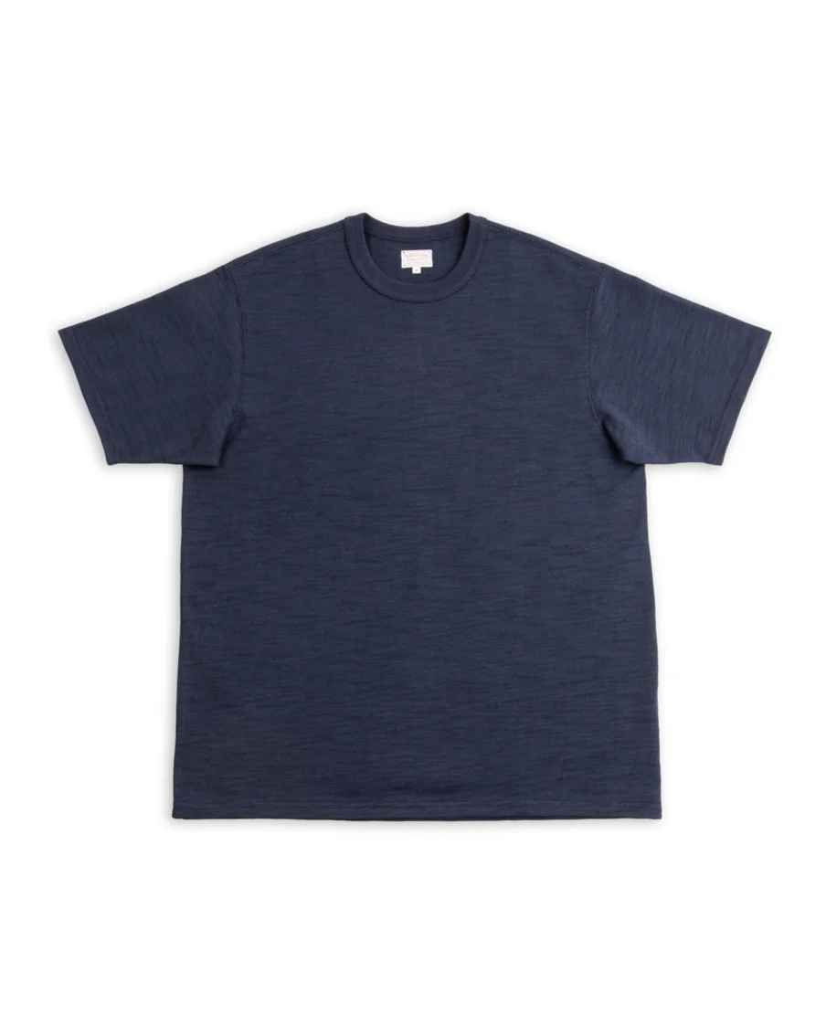 Heavy Cotton Slub Jersey - Navy 1 Heavy Cotton Slub Jersey - Navy