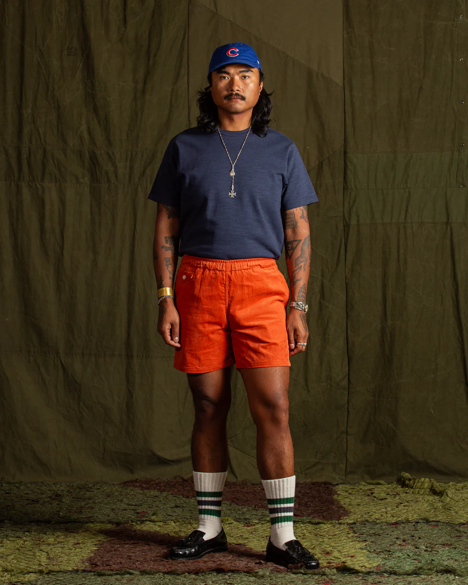 Heavy Cotton Slub Jersey - Navy 3 Heavy Cotton Slub Jersey - Navy