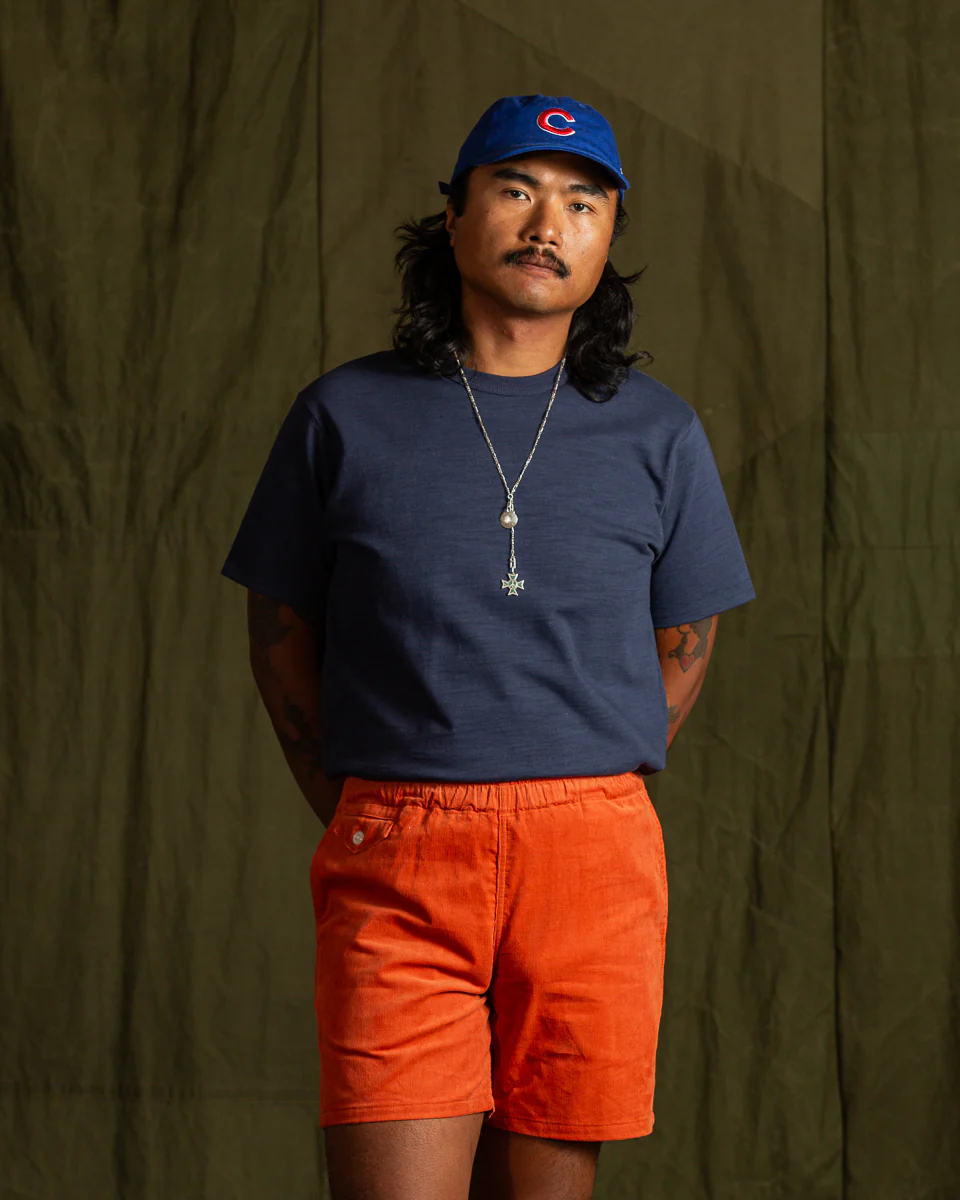 Heavy Cotton Slub Jersey - Navy 6 Heavy Cotton Slub Jersey - Navy