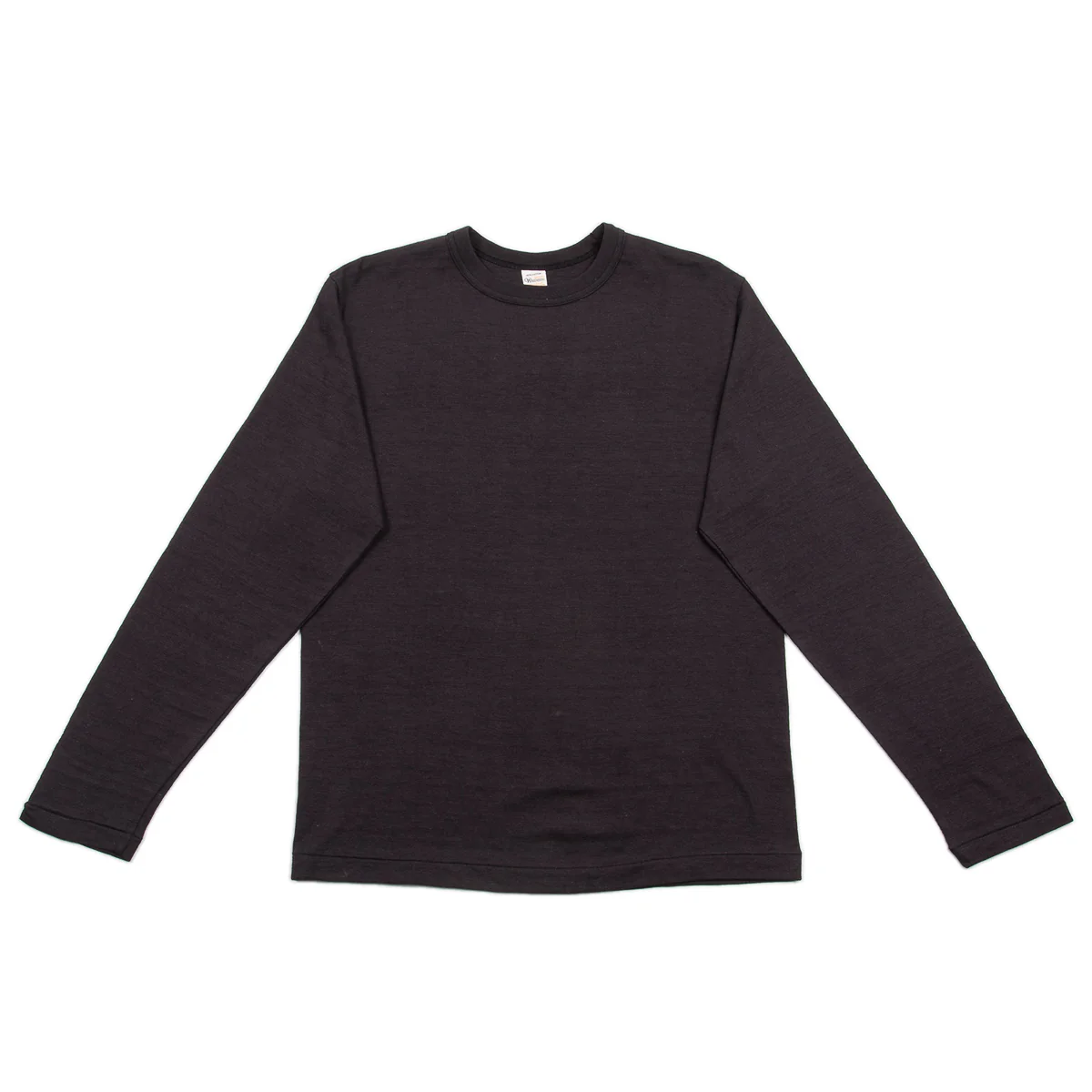 Long Sleeve Crew Neck Tee - Black