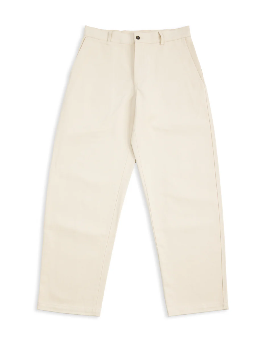 Balloon Trousers - Cream Heavy Cotton Drill