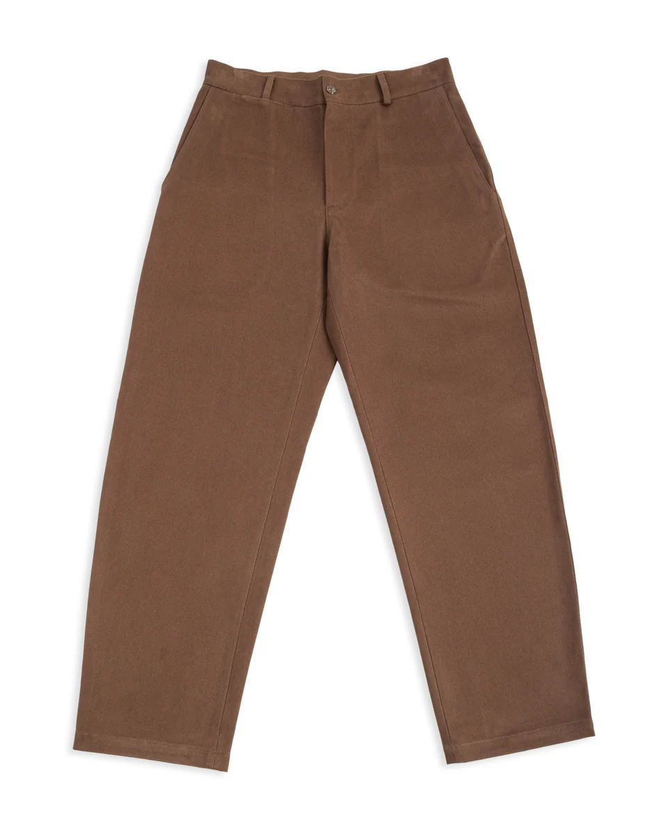 Balloon Trousers - Brown Heavy Cotton Drill