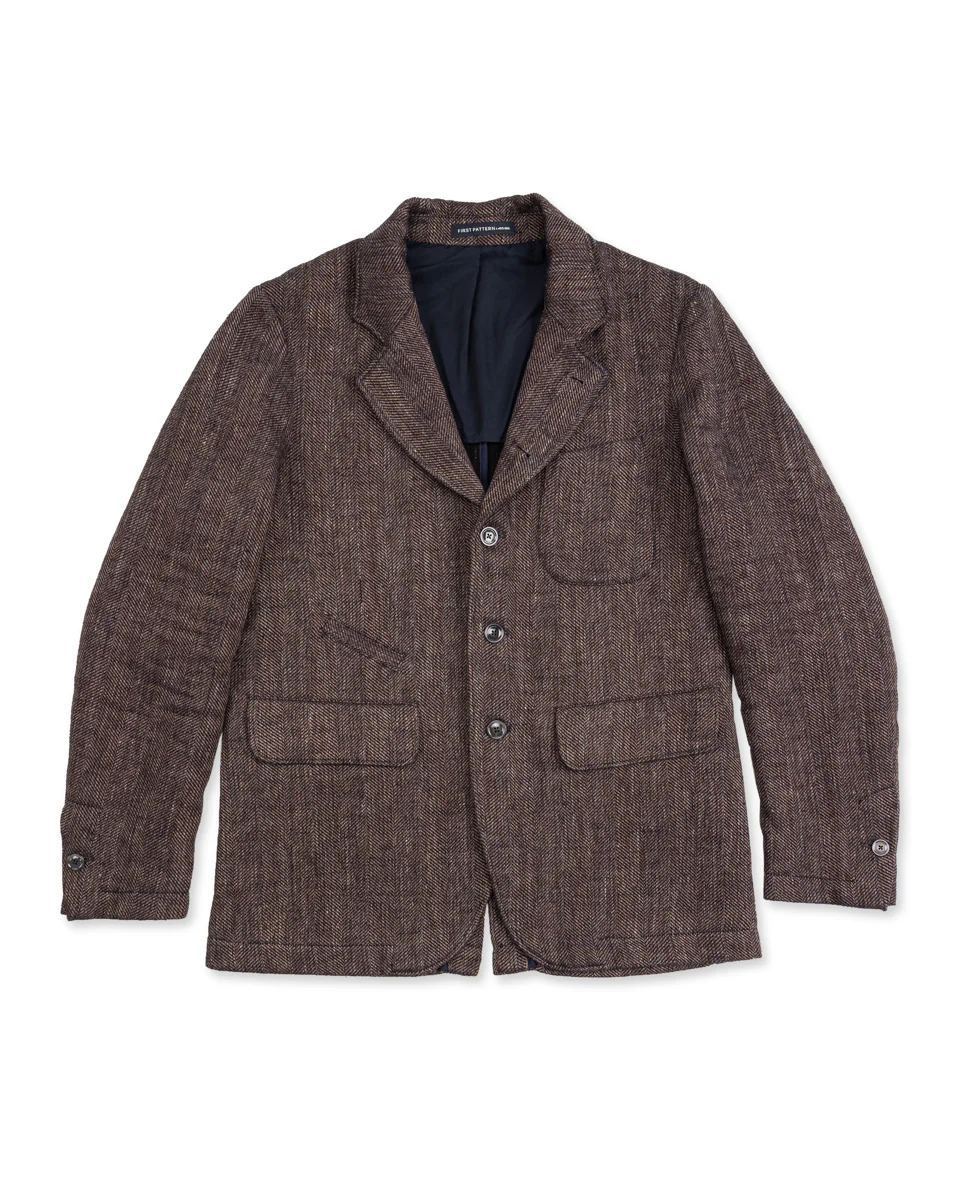 Horloger Jacket - Melange Brown Herringbone