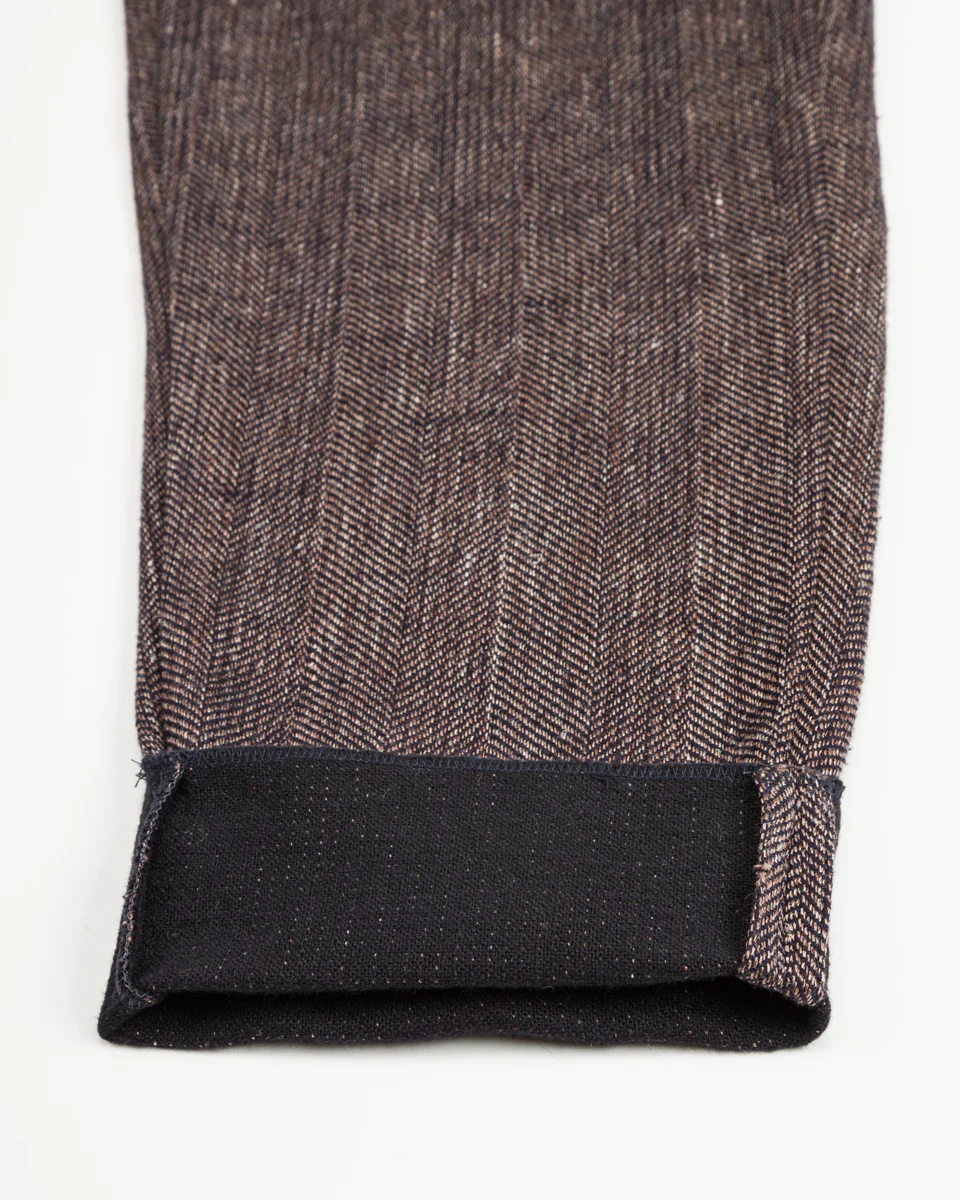 Logan Trousers - Melange Brown Herringbone 12 Logan Trousers - Melange Brown Herringbone
