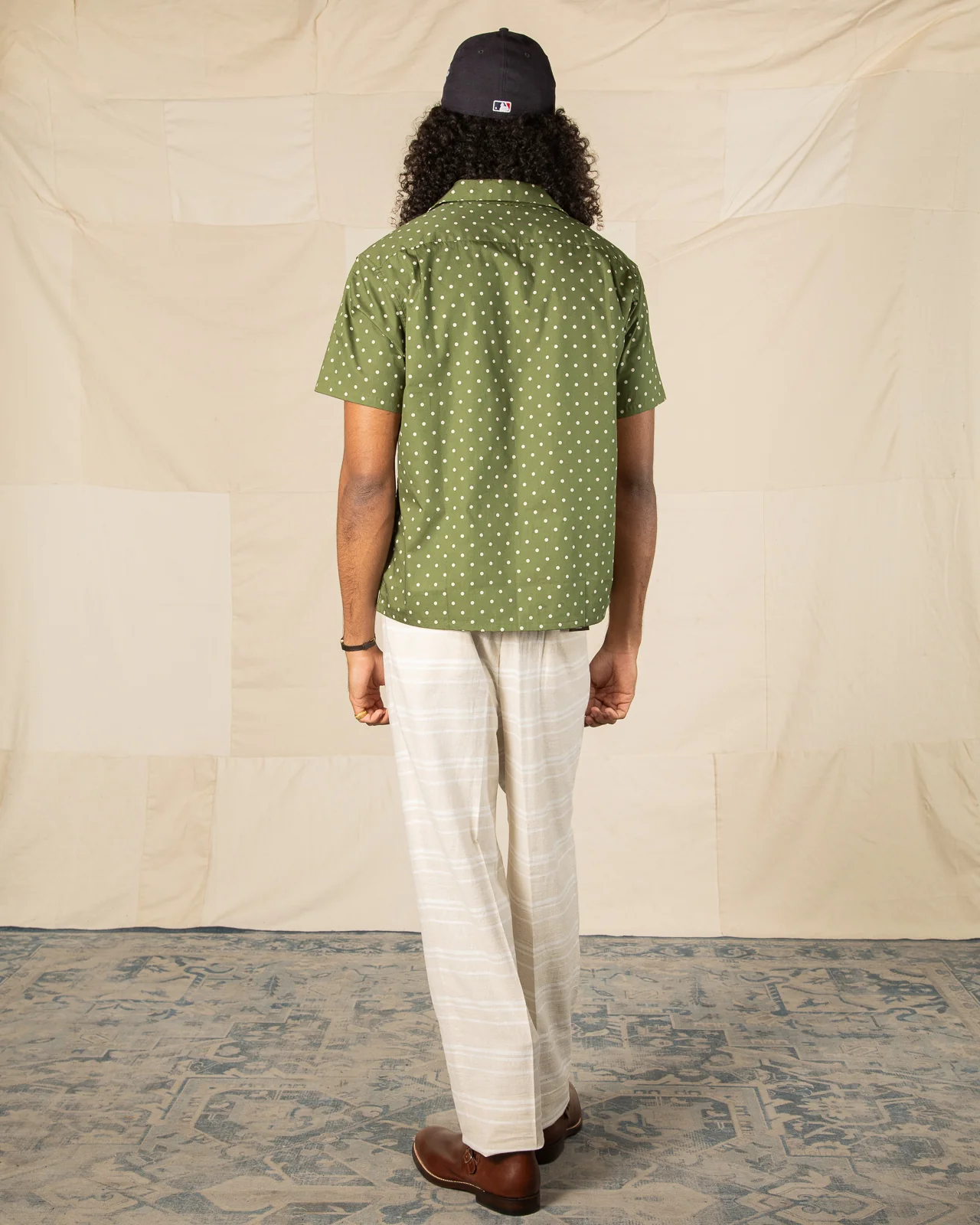 Double Pleats Border Trousers - Ivory 5 Double Pleats Border Trousers - Ivory