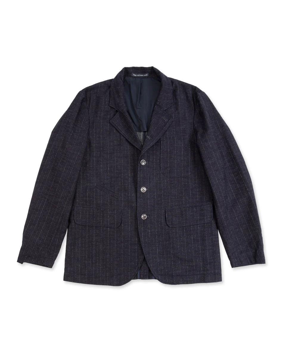 Horloger Jacket - Navy/Grey Pinstripe
