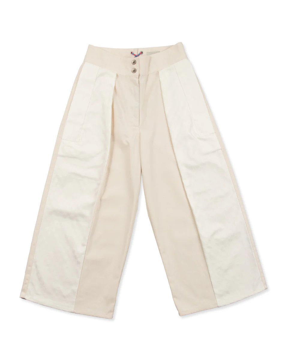 Crazy Border Trouser - Off-White