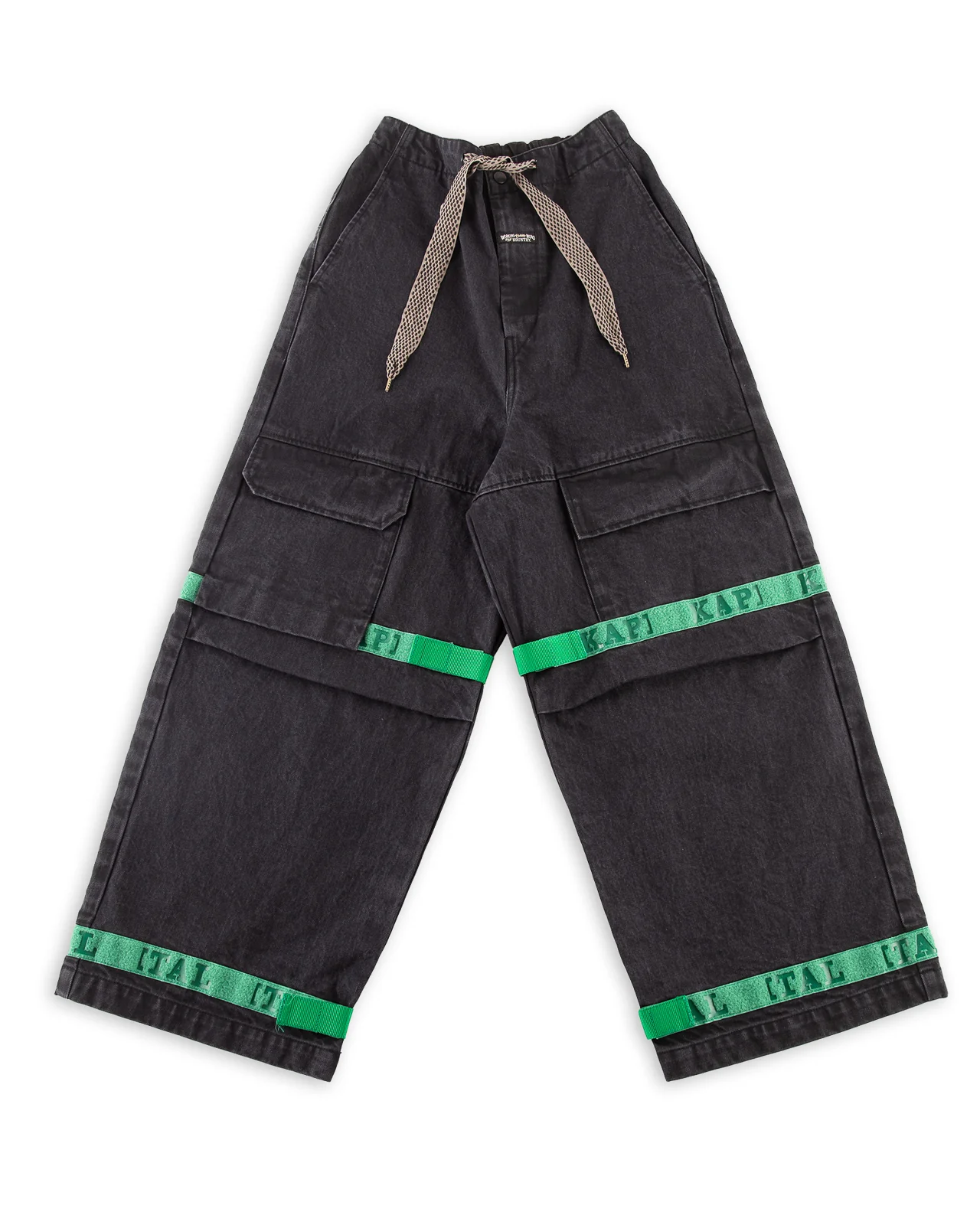 14oz BLKxBLK Denim NOUVELLE Shuttle Pants - Green