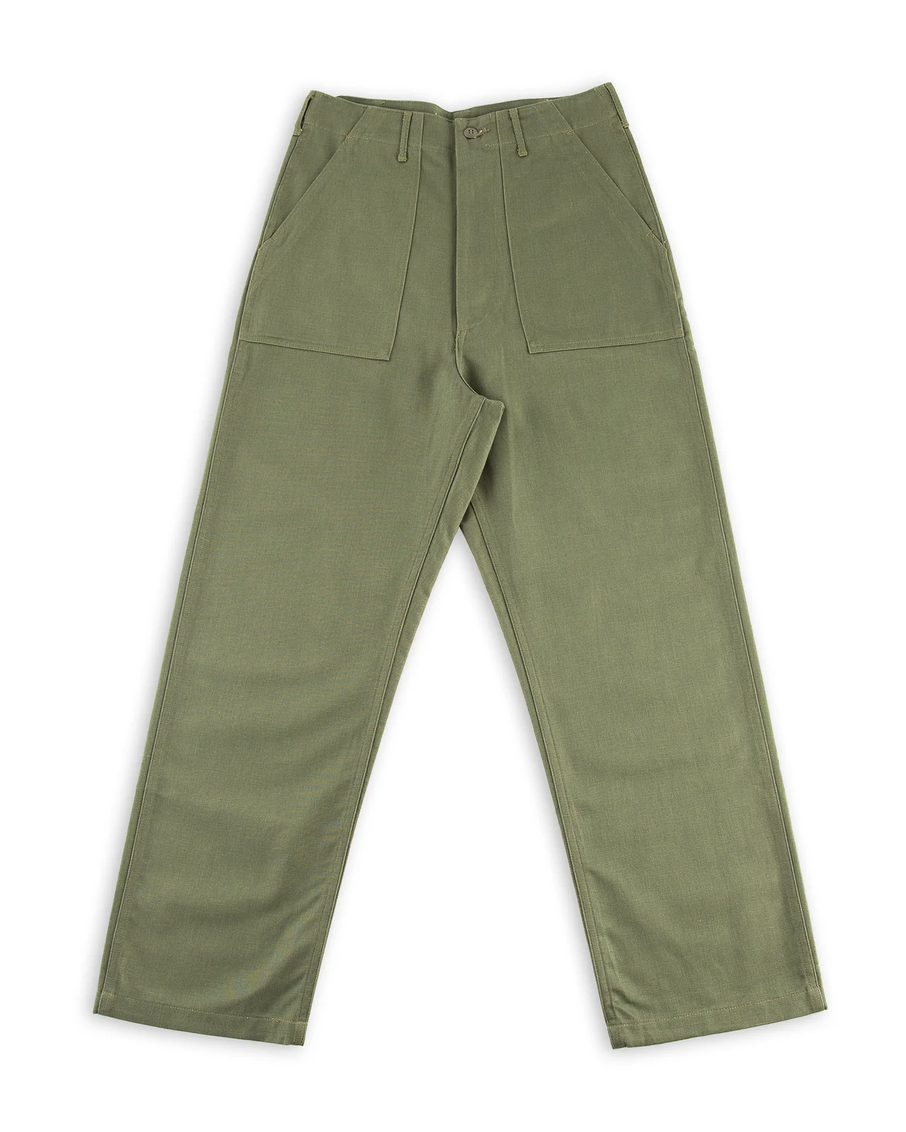 High Waist Fatigue Pants - Green 1 High Waist Fatigue Pants - Green