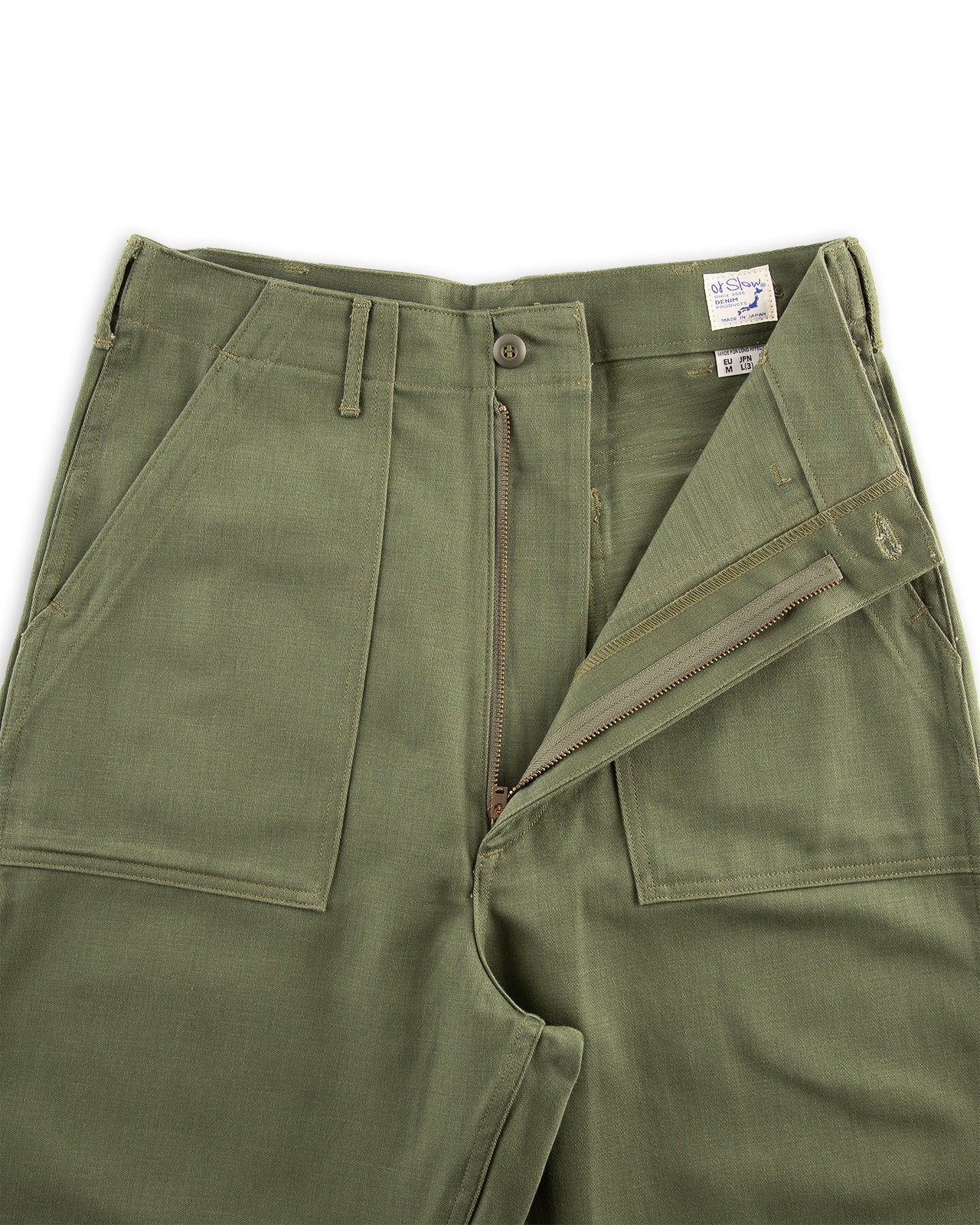 High Waist Fatigue Pants - Green 10 High Waist Fatigue Pants - Green
