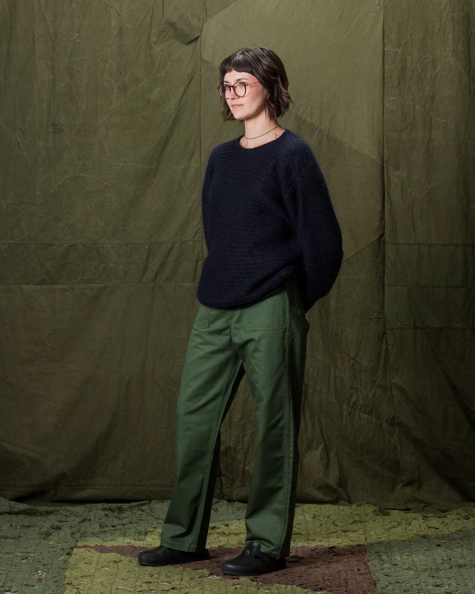 High Waist Fatigue Pants - Green 4 High Waist Fatigue Pants - Green