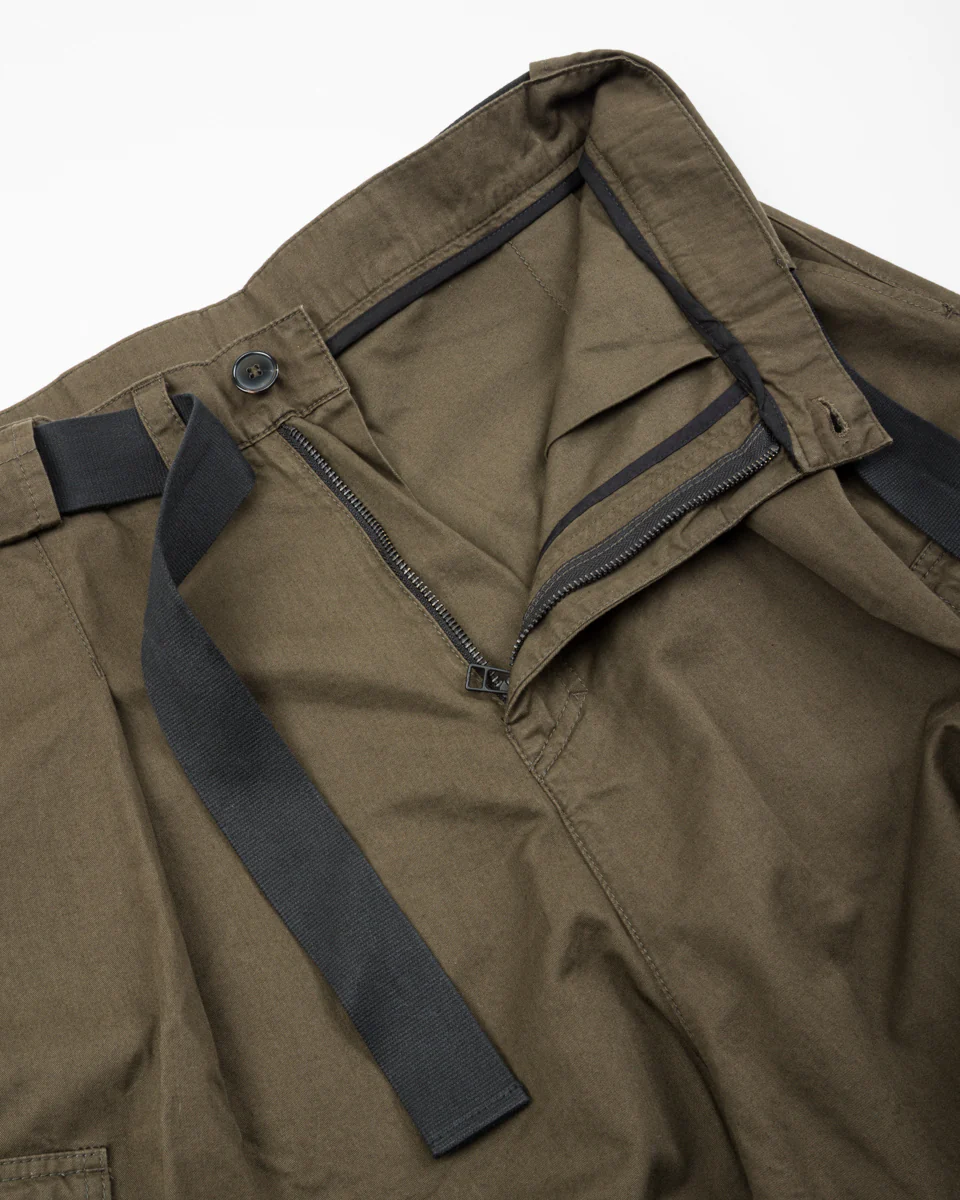 Benny Super Wide Balloon Trouser - Olive Drill 10 Benny Super Wide Balloon Trouser - Olive Drill