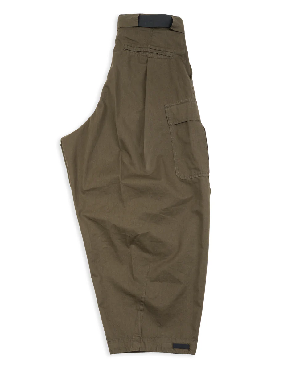Benny Super Wide Balloon Trouser - Olive Drill 7 Benny Super Wide Balloon Trouser - Olive Drill
