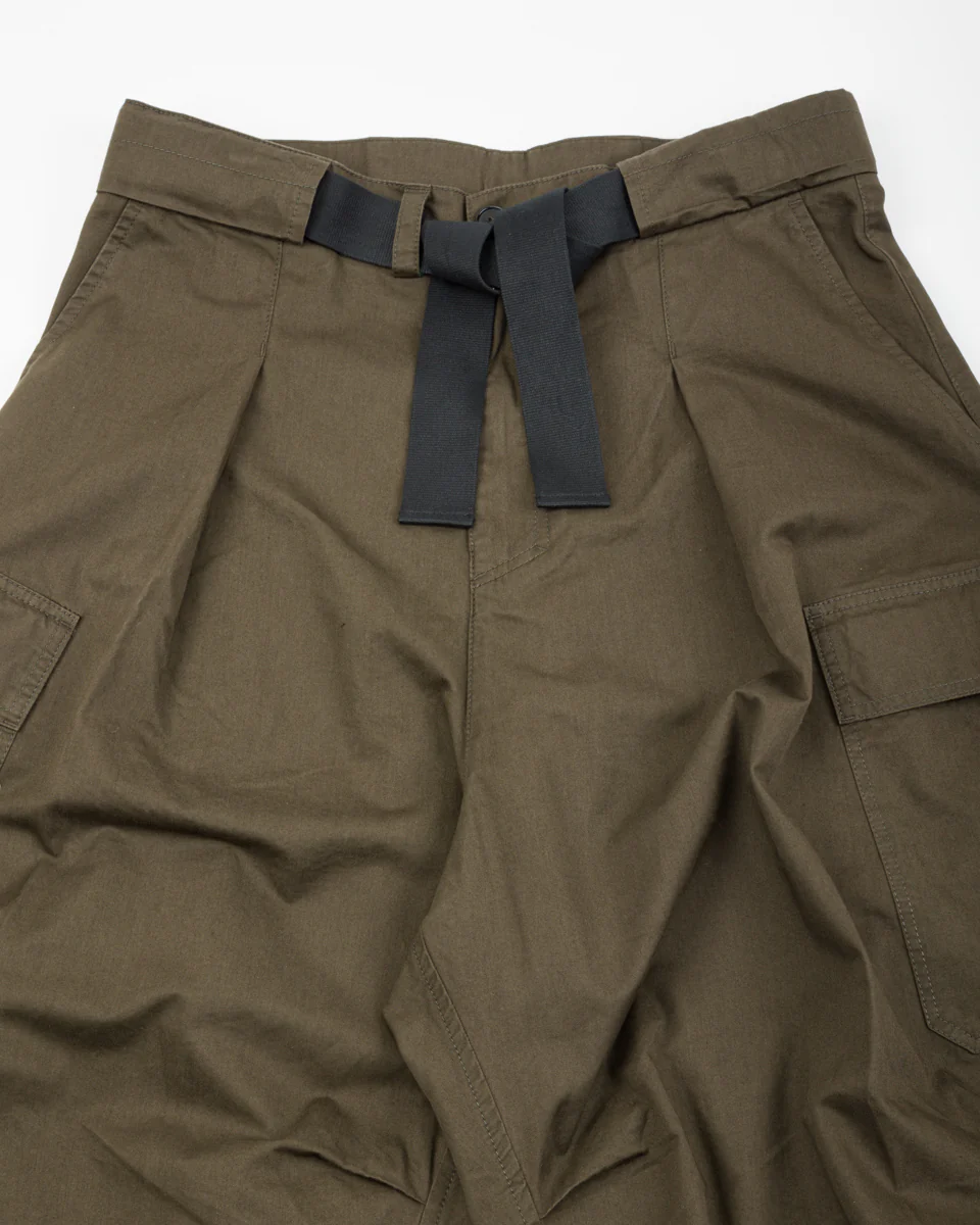 Benny Super Wide Balloon Trouser - Olive Drill 8 Benny Super Wide Balloon Trouser - Olive Drill