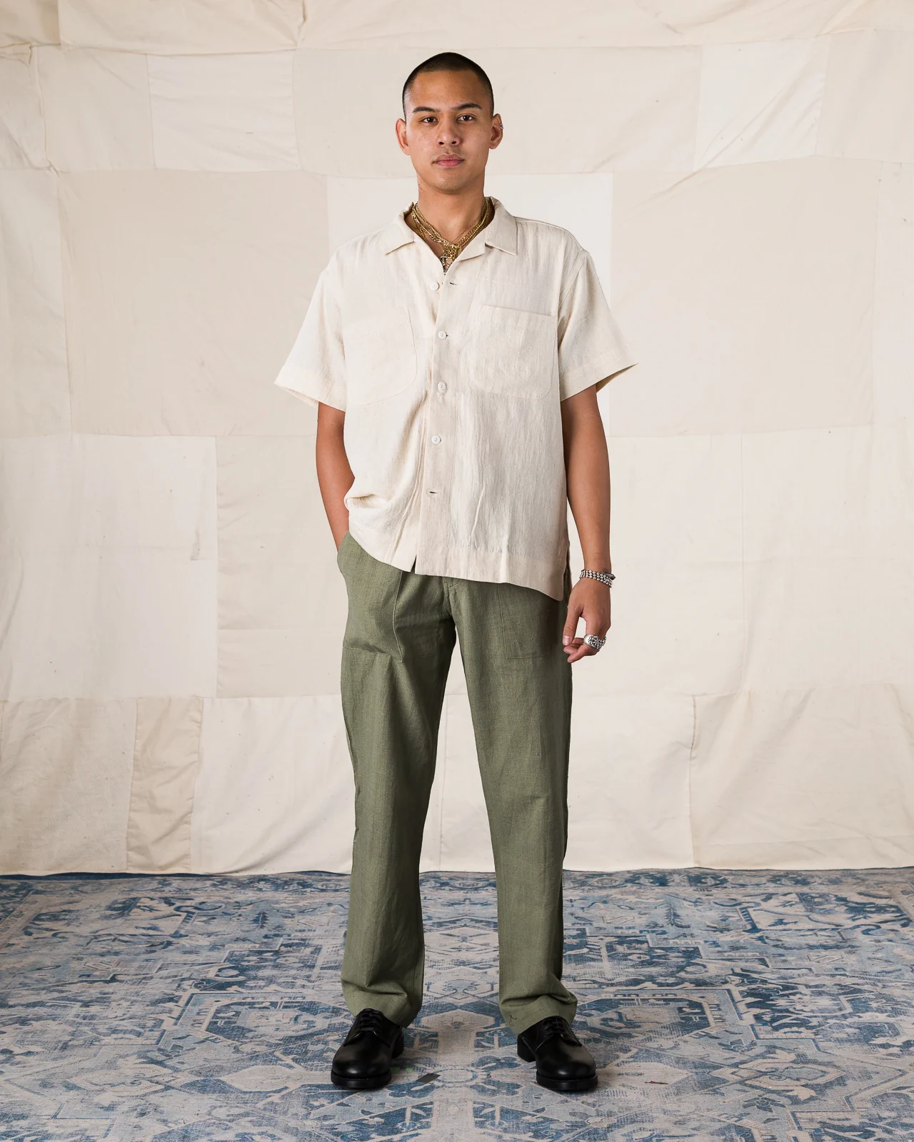 Obelisk Pant - OD Green Handwoven Canvas 4 Obelisk Pant - OD Green Handwoven Canvas