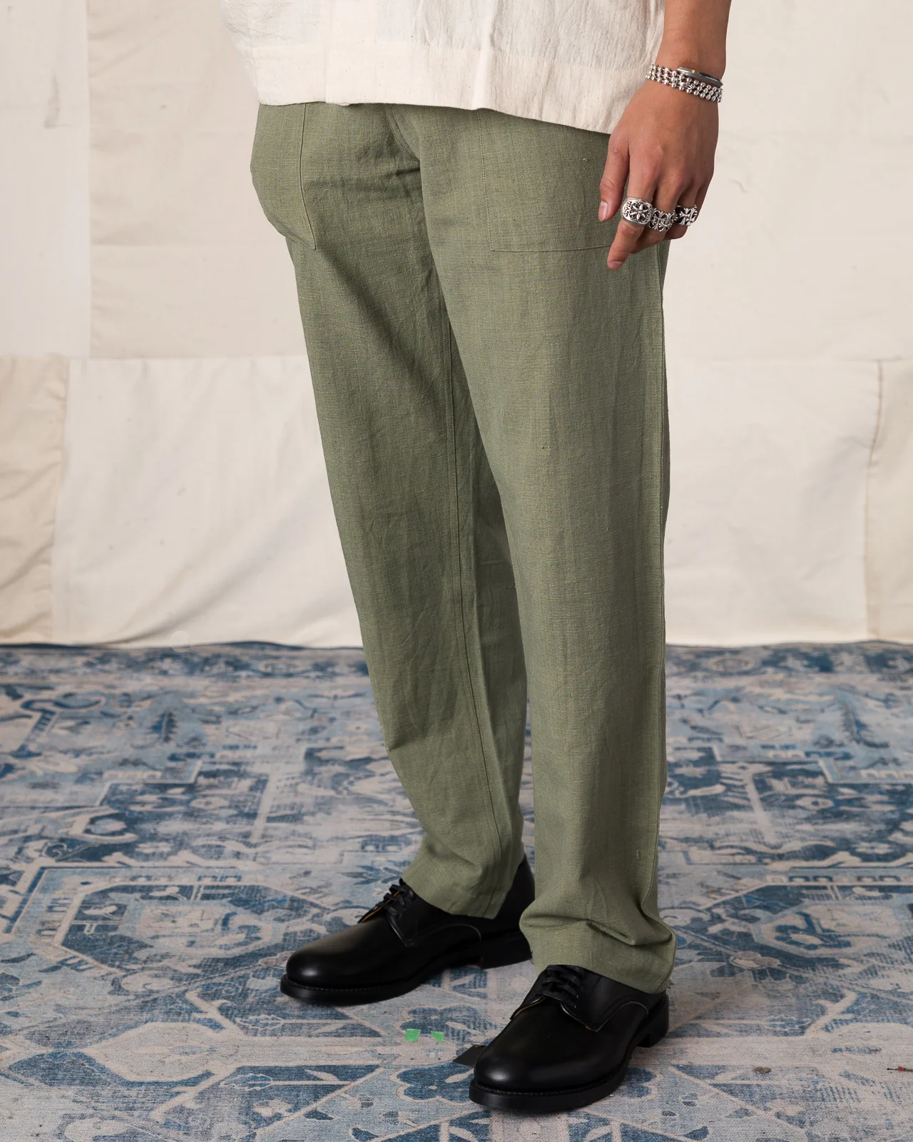 Obelisk Pant - OD Green Handwoven Canvas 6 Obelisk Pant - OD Green Handwoven Canvas