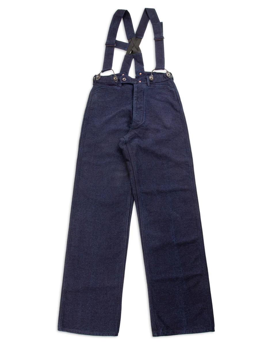 "Sashiko" Indigo Miner Waist-Overall