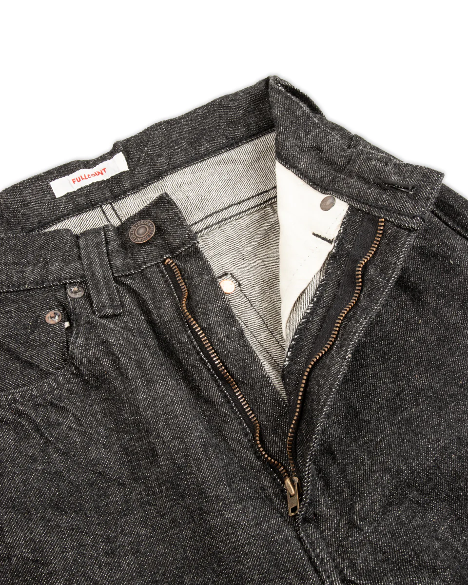 0107BK - Womens' Wide Straight "Monroe" - Black Denim 5 0107BK - Womens' Wide Straight "Monroe" - Black Denim