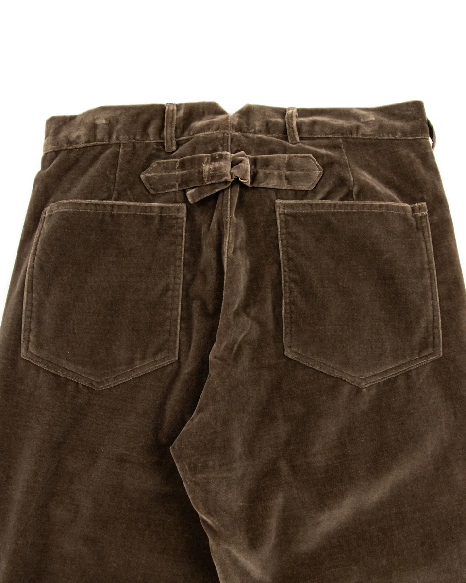 Buckle Back Pant - Walnut Velvet 12 Buckle Back Pant - Walnut Velvet