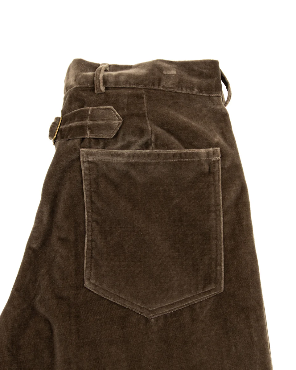 Buckle Back Pant - Walnut Velvet 13 Buckle Back Pant - Walnut Velvet
