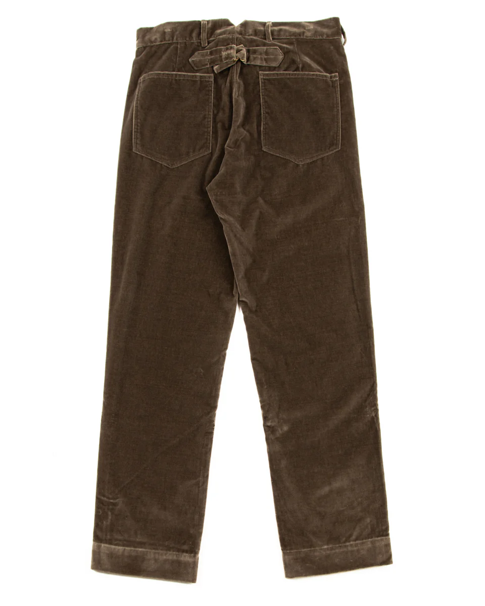 Buckle Back Pant - Walnut Velvet 2 Buckle Back Pant - Walnut Velvet