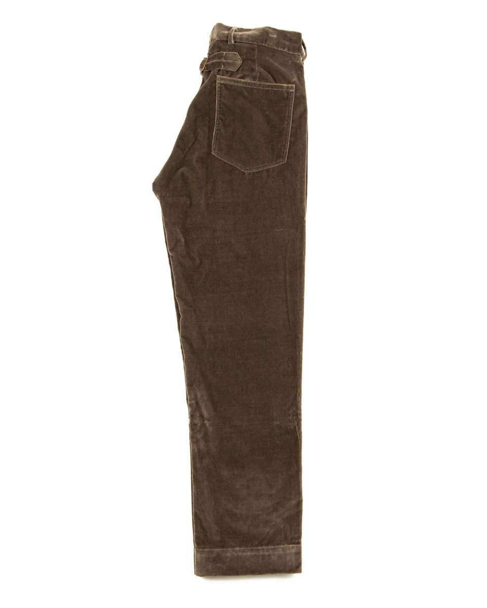 Buckle Back Pant - Walnut Velvet 7 Buckle Back Pant - Walnut Velvet