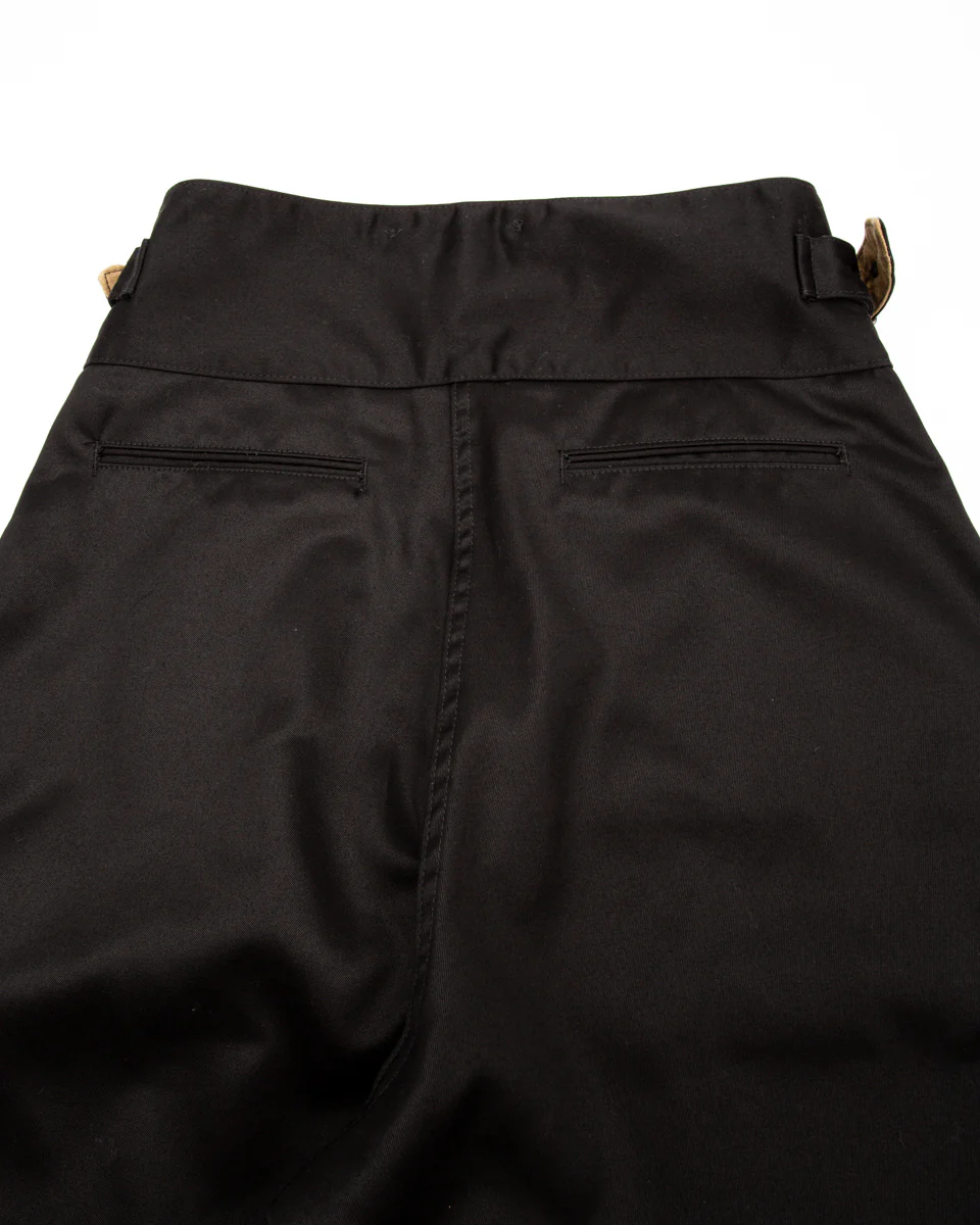 Black Chino Wide Gurkha Pants - Midnight Black 15 Black Chino Wide Gurkha Pants - Midnight Black