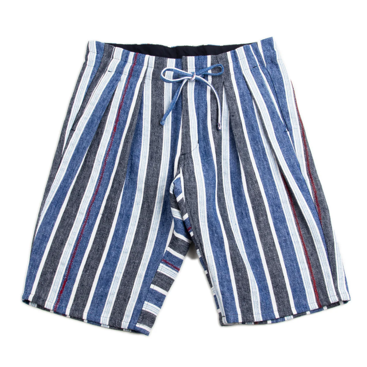 Drop Crotch Shorts - Indigo Mud Cloth 1 Drop Crotch Shorts - Indigo Mud Cloth