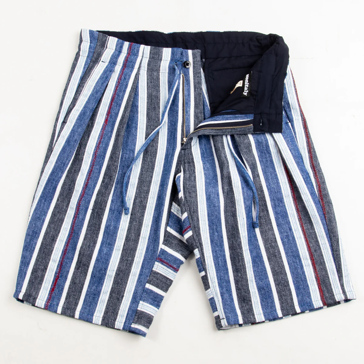 Drop Crotch Shorts - Indigo Mud Cloth 6 Drop Crotch Shorts - Indigo Mud Cloth
