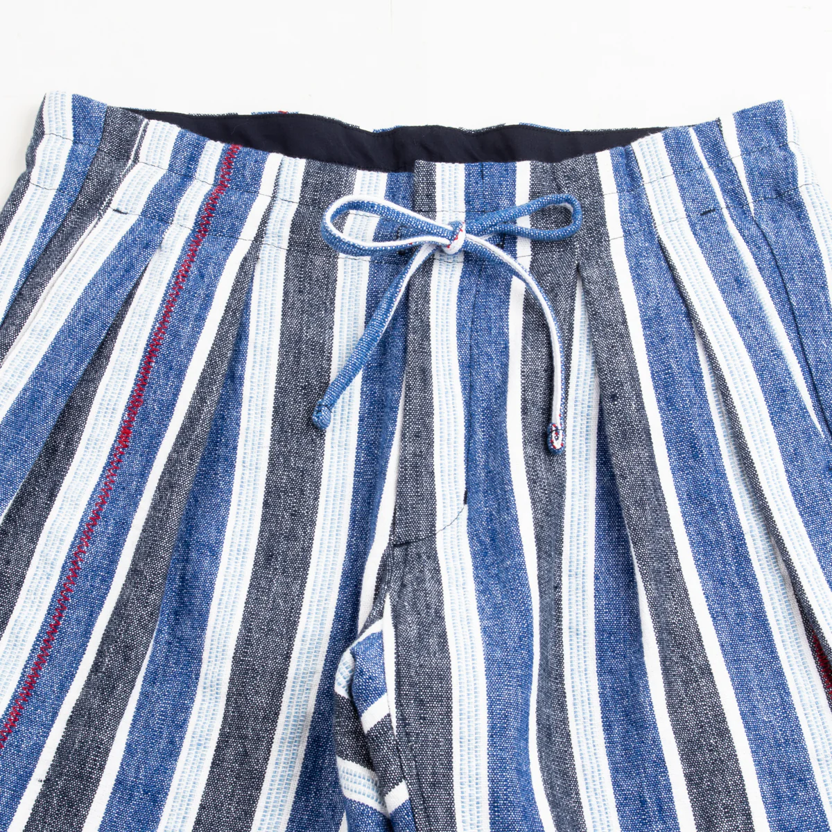 Drop Crotch Shorts - Indigo Mud Cloth 7 Drop Crotch Shorts - Indigo Mud Cloth
