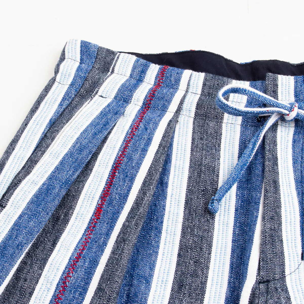 Drop Crotch Shorts - Indigo Mud Cloth 9 Drop Crotch Shorts - Indigo Mud Cloth