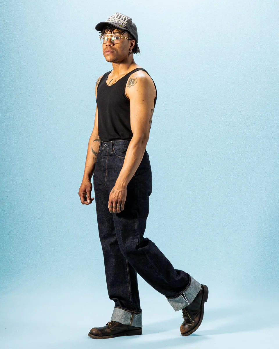 15oz Vocalion Waist Overalls - Dark Indigo 4 15oz Vocalion Waist Overalls - Dark Indigo
