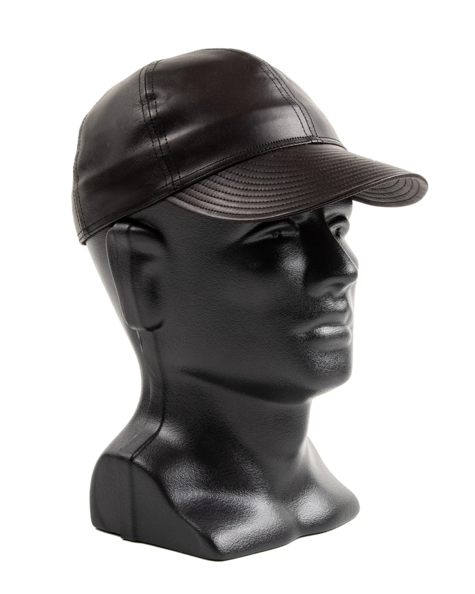 A-26 Cap - Black Shinki Horsehide