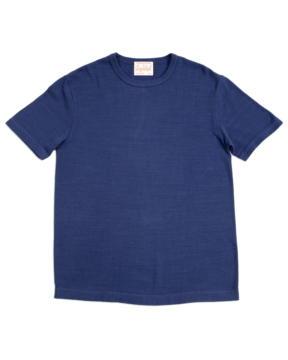 Wakayama Special Loopwheel Tee - Cobalt Blue 1 Wakayama Special Loopwheel Tee - Cobalt Blue