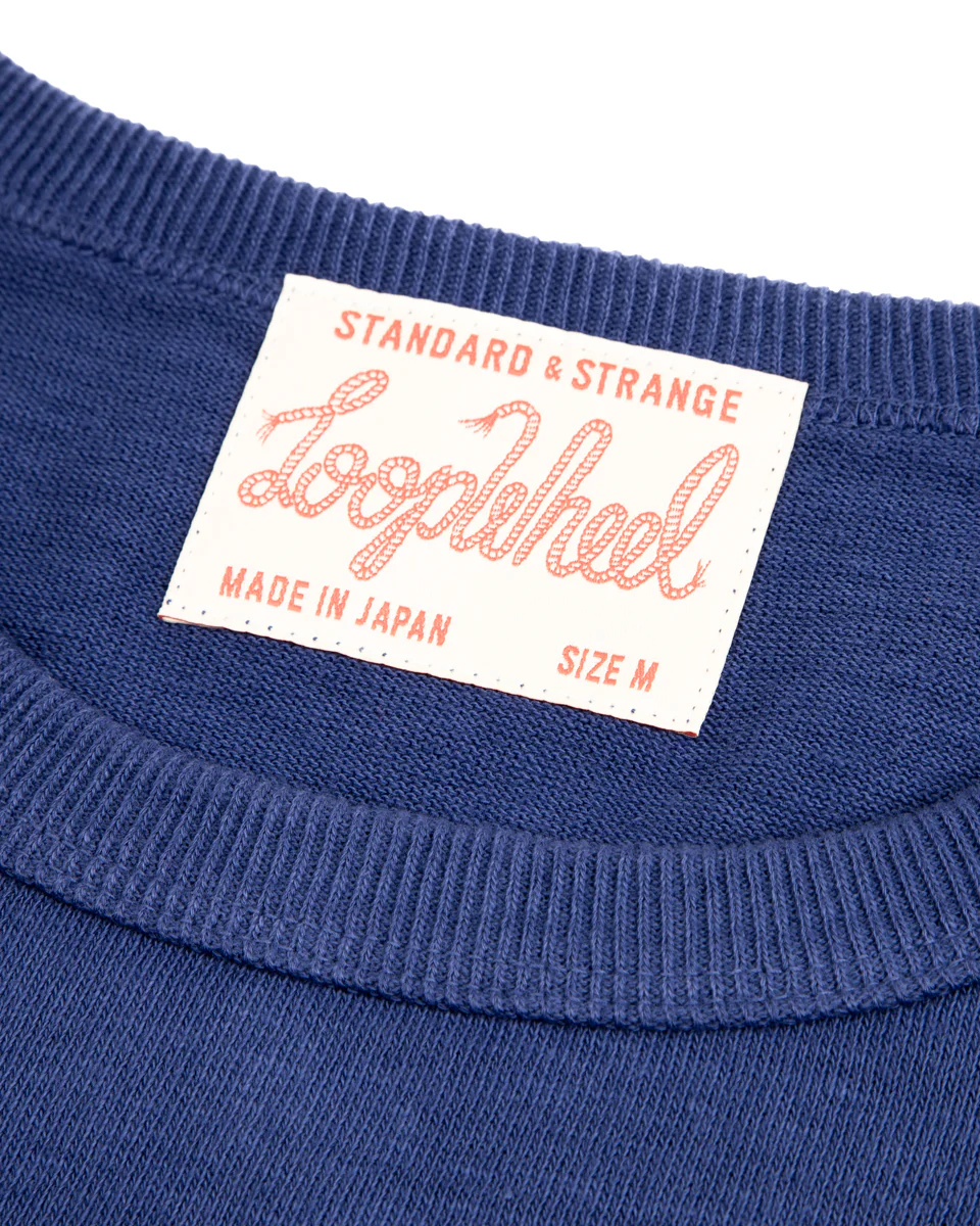 Wakayama Special Loopwheel Tee - Cobalt Blue 10 Wakayama Special Loopwheel Tee - Cobalt Blue