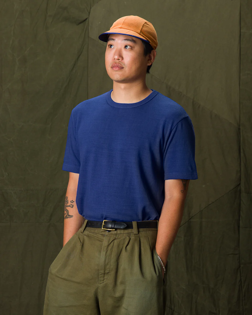 Wakayama Special Loopwheel Tee - Cobalt Blue 3 Wakayama Special Loopwheel Tee - Cobalt Blue