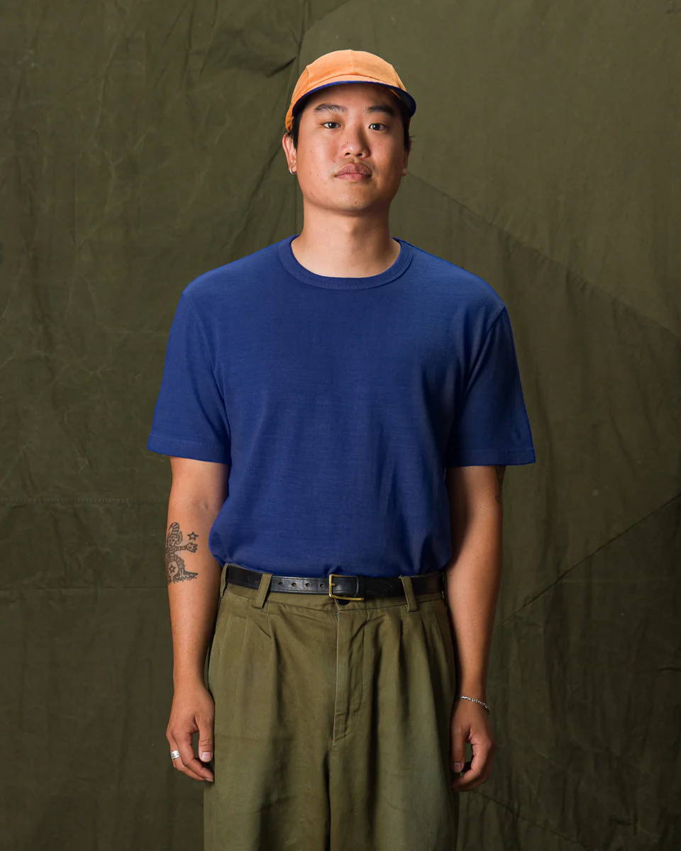 Wakayama Special Loopwheel Tee - Cobalt Blue 6 Wakayama Special Loopwheel Tee - Cobalt Blue