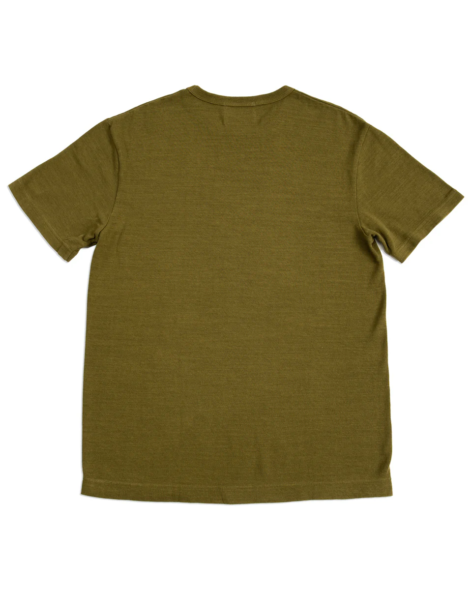 Wakayama Special Loopwheel Tee - Martini Olive 2 Wakayama Special Loopwheel Tee - Martini Olive