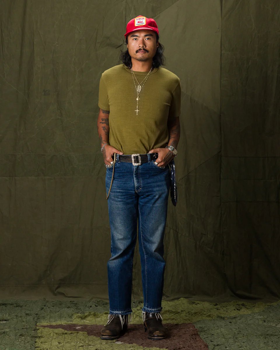 Wakayama Special Loopwheel Tee - Martini Olive 4 Wakayama Special Loopwheel Tee - Martini Olive