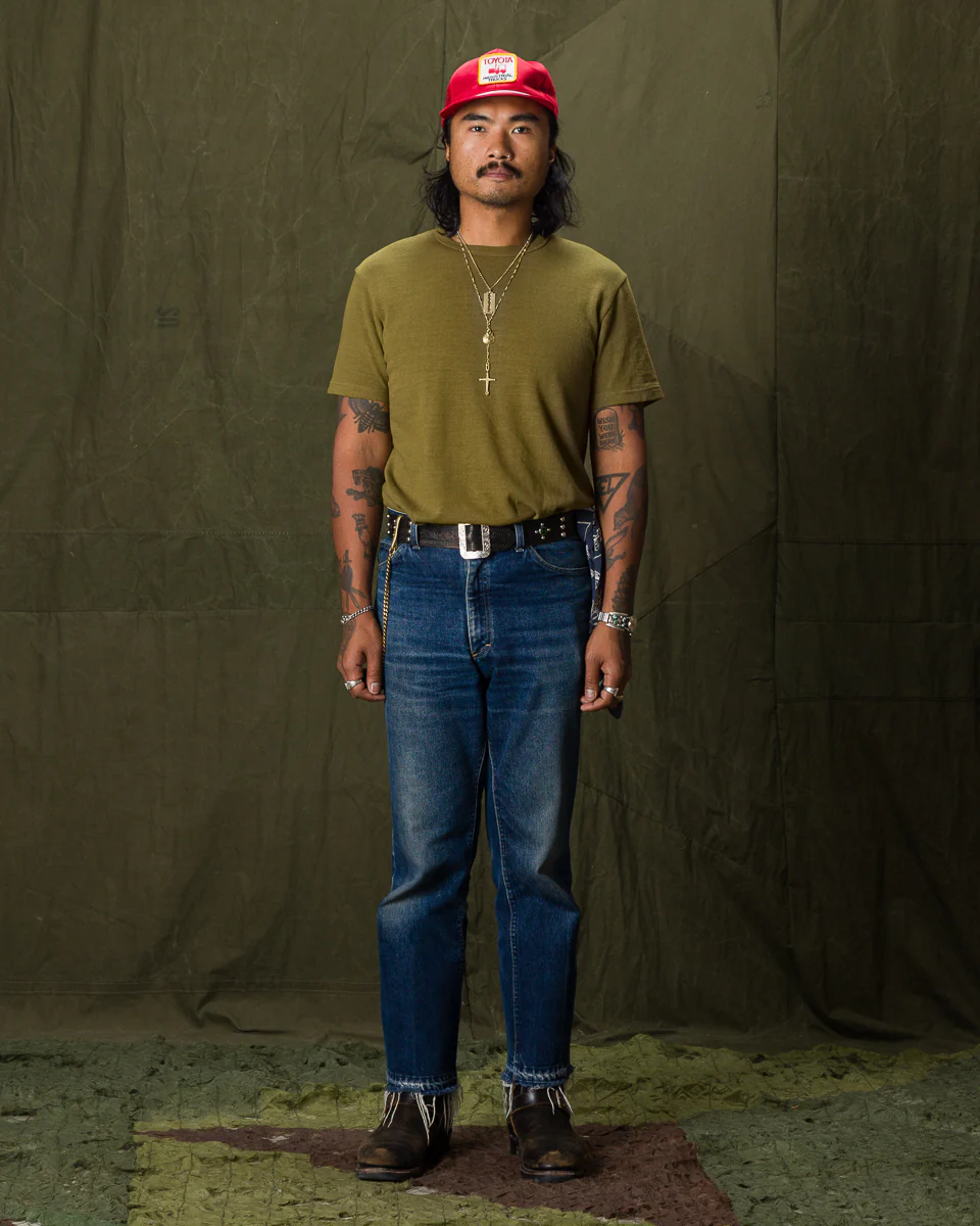 Wakayama Special Loopwheel Tee - Martini Olive 6 Wakayama Special Loopwheel Tee - Martini Olive