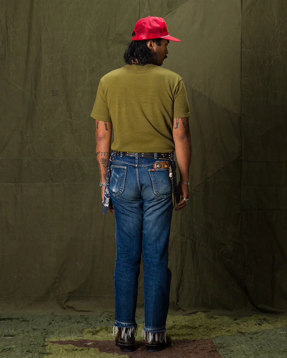 Wakayama Special Loopwheel Tee - Martini Olive 7 Wakayama Special Loopwheel Tee - Martini Olive