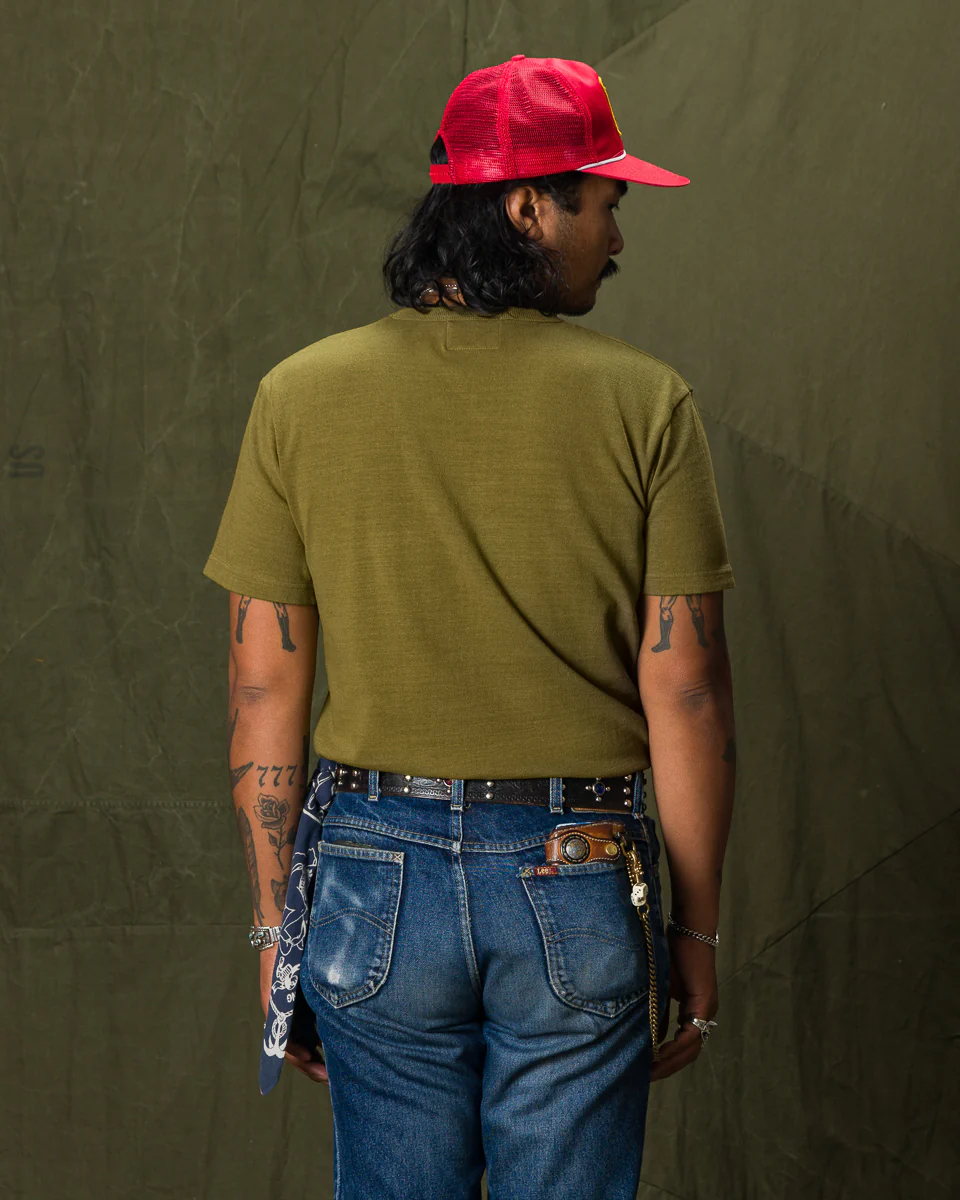 Wakayama Special Loopwheel Tee - Martini Olive 8 Wakayama Special Loopwheel Tee - Martini Olive