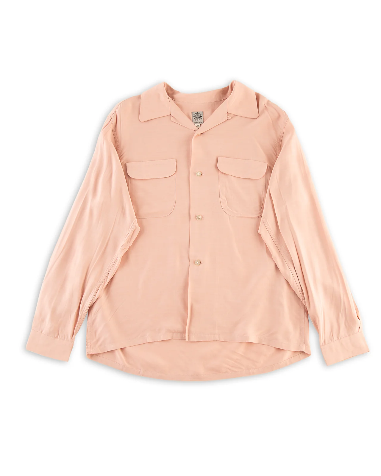 Flap Pocket Rayon Shirt - Pink 1 Flap Pocket Rayon Shirt - Pink