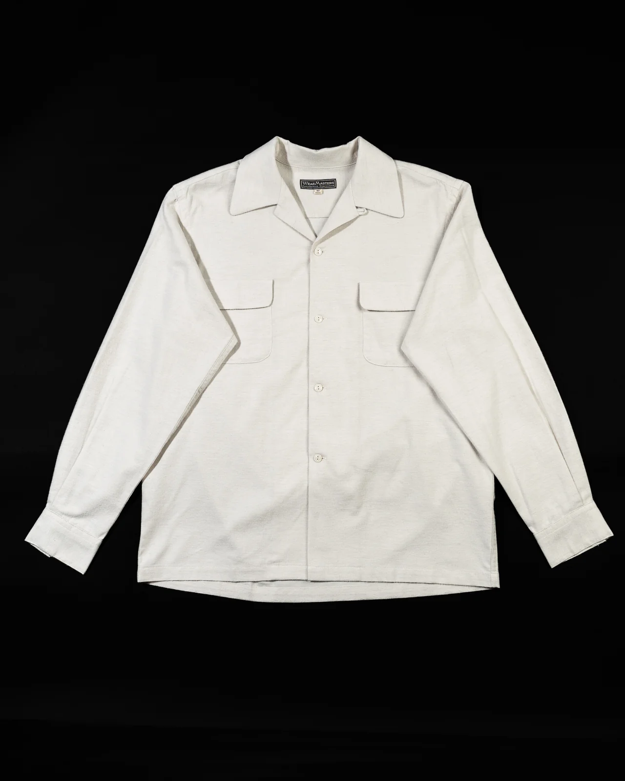 Flap Pocket Flannel Shirt - White 1 Flap Pocket Flannel Shirt - White
