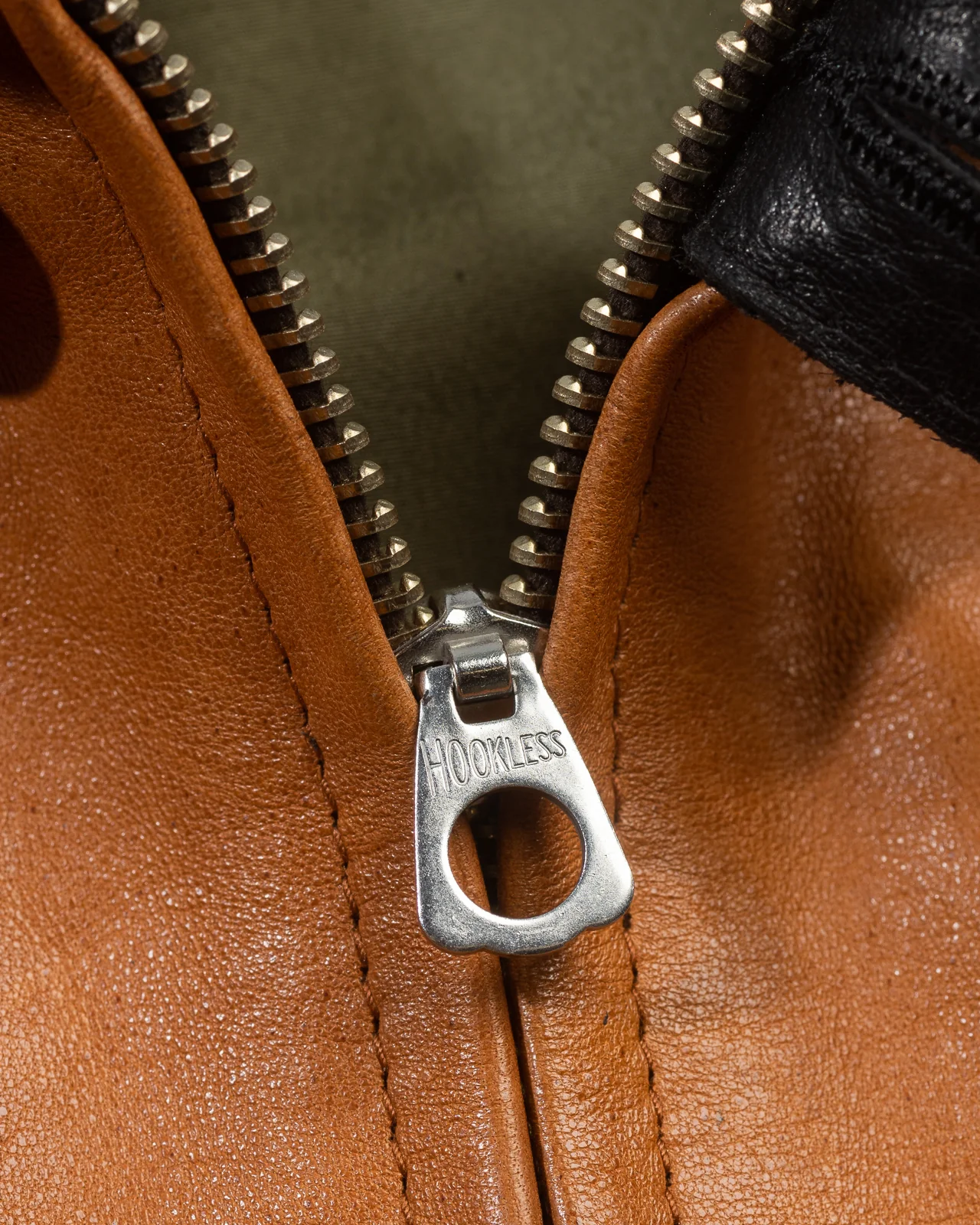 Horsehide A-1 Zip Jacket - Black / Brown 13 Horsehide A-1 Zip Jacket - Black / Brown